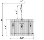 Cordelia Crystal Drum Chandelier Small
