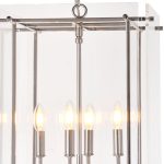 Zentique - Glass Box on Chrome Pendant Light
