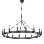 Zentique - Alderton Iron Ring Chandelier