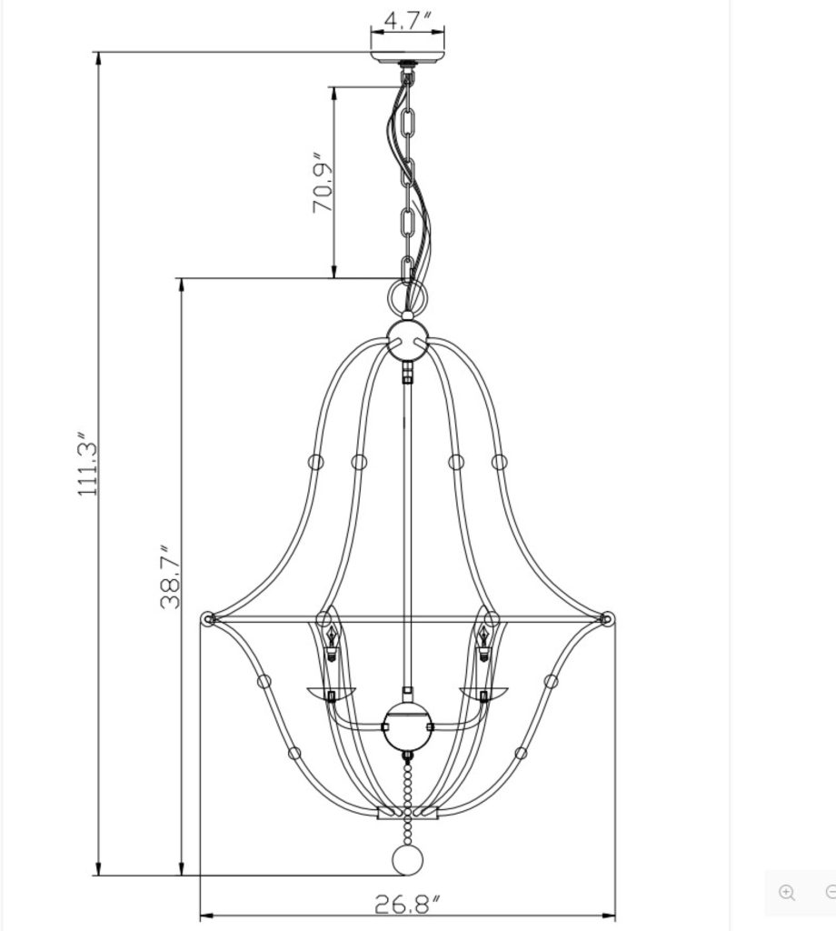 Rustic Metal Chandelier