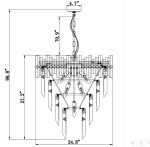 5-Tier Crystal Chandelier