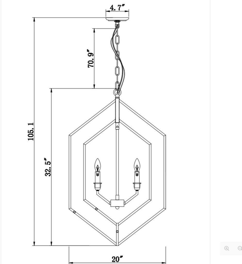 Geometric Metal Pendant Light