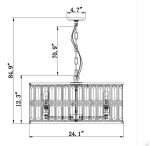 Crystal Drum Chandelier