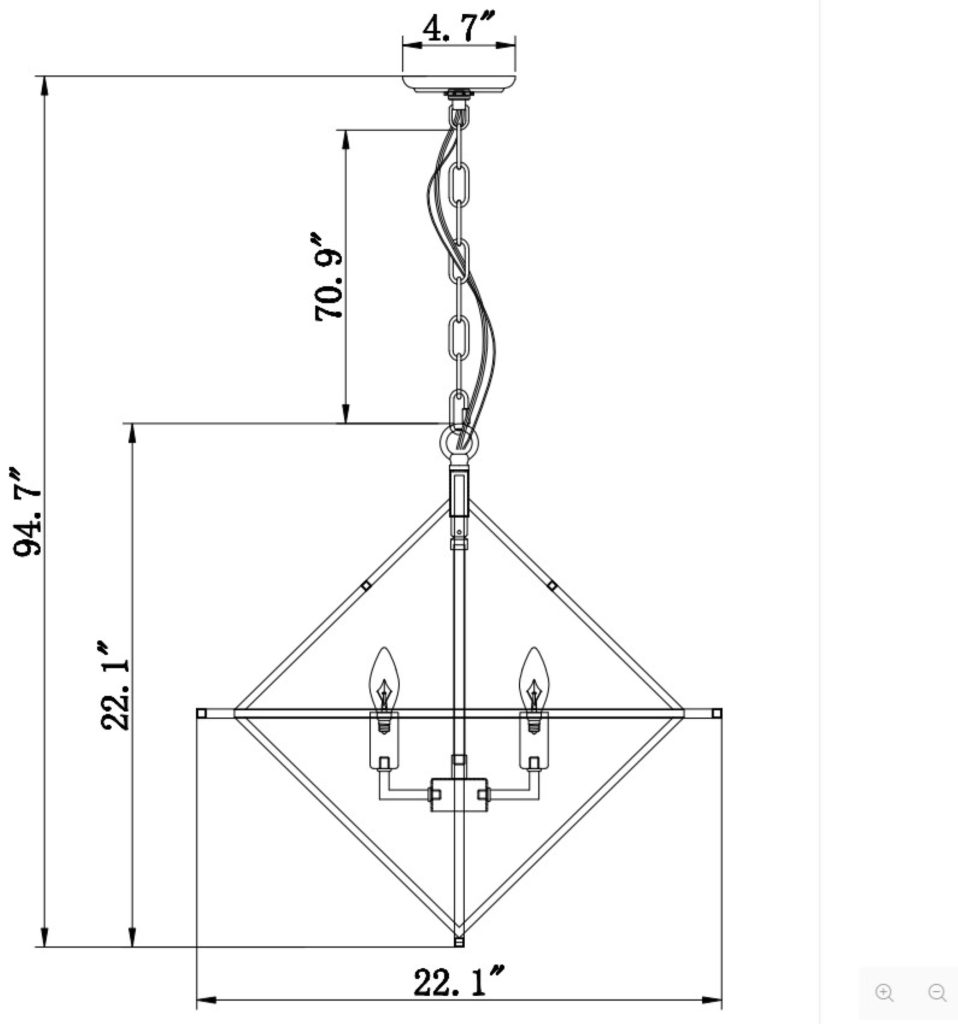 Geometric Metal Pendant Light