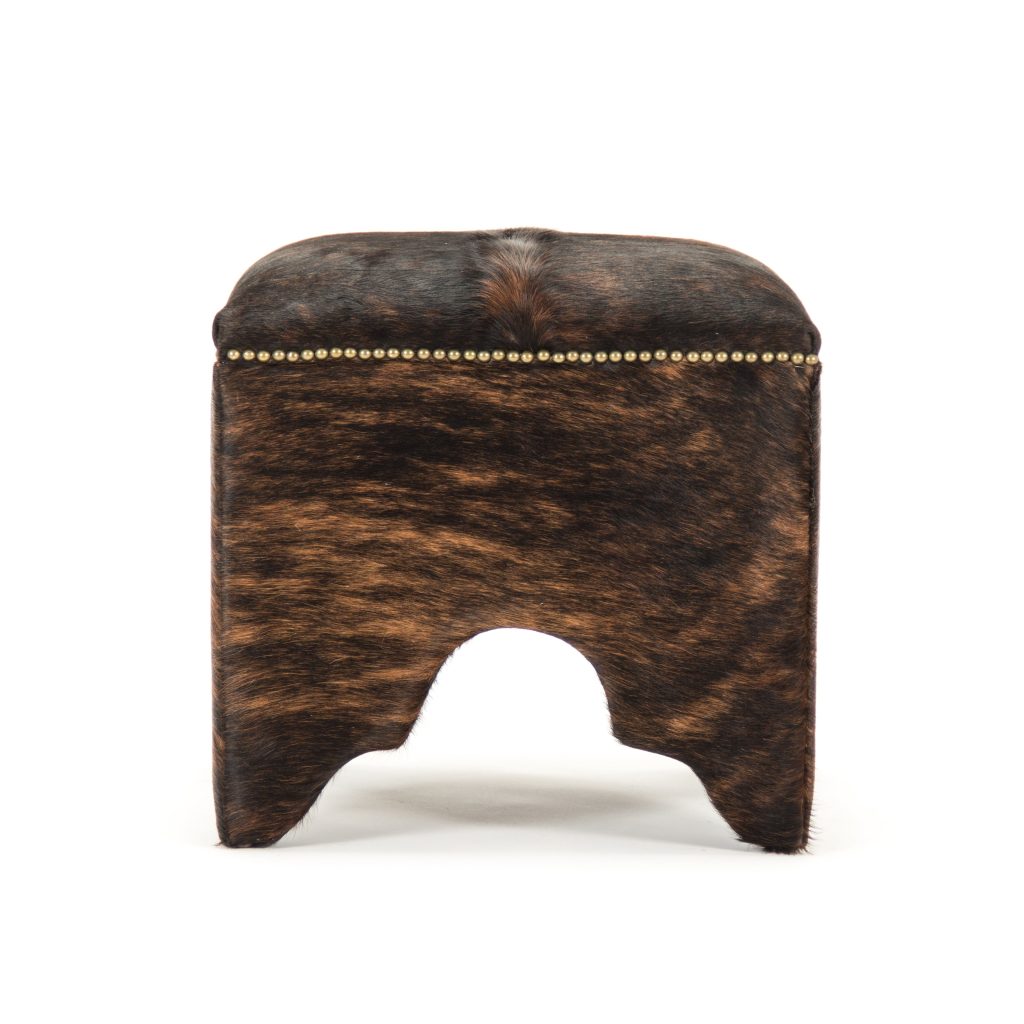 Zentique - Cow Hide Stool ZEN007 Cow ED