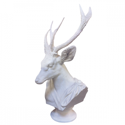 Oly Studio - Animal Bust #3 Noble Frost White