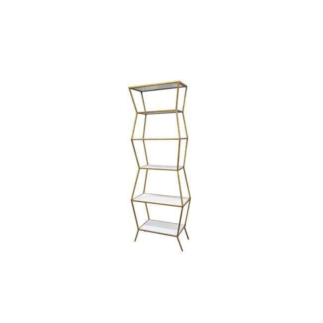 Oly Studio - Astro Shelf Ant Gold White Shelves
