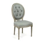 Zentique - Medallion Tufted Back Side Chair
