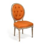 Zentique - Medallion Tufted Back Side Chair