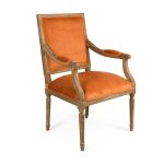 Zentique - Clementine Velvet Louis Arm Chair