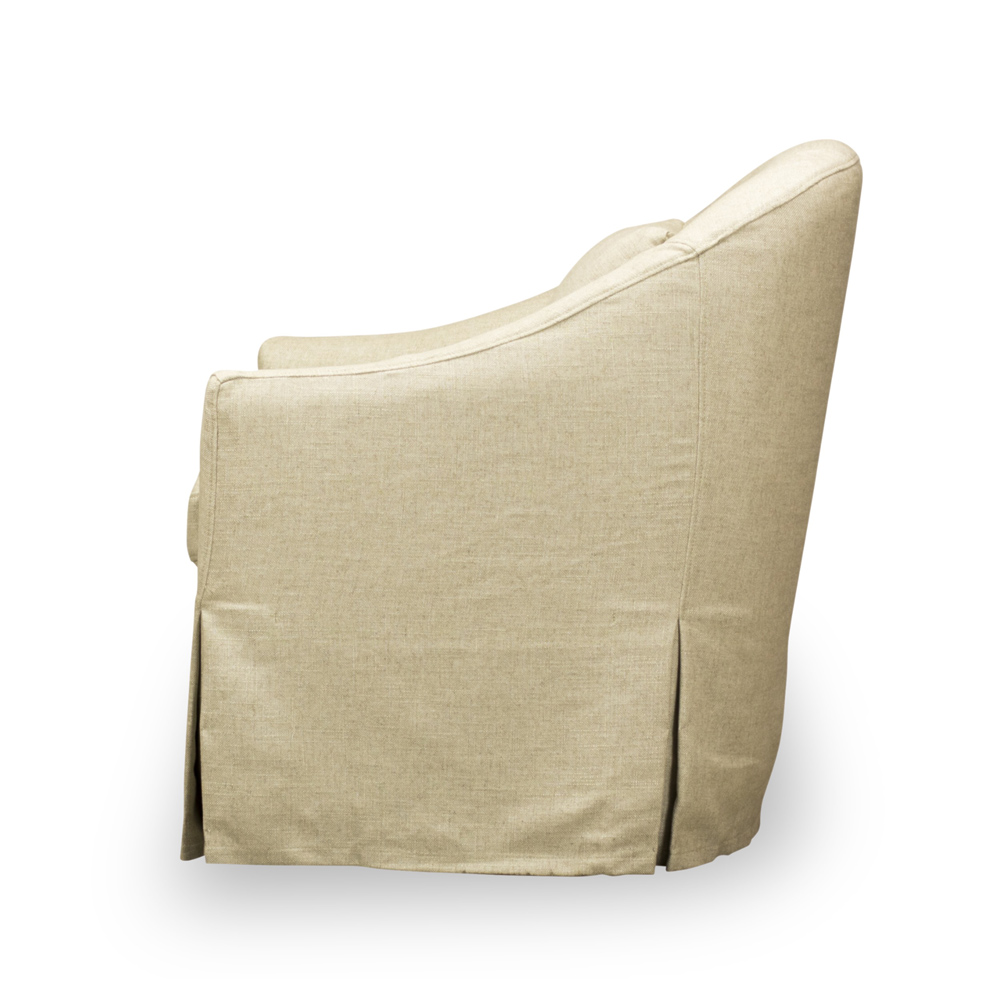 Spectra Home Becky Slipcovered Swivel Chair