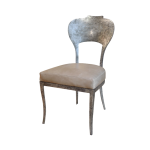 Oly Studio - Beverly Side Chair Silver Muslin (ready for Upholstery)