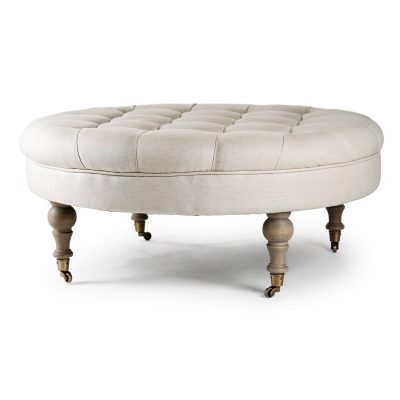Zentique - Maison Tufted Round Ottoman