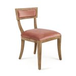 Zentique - Rose Velvet Carvell Side Chair