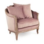 Zentique - Dusty Rose Velvet Maison Club Chair