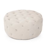 Zentique - Round Tufted Ottoman