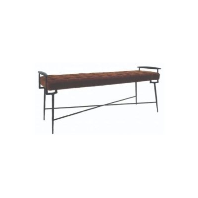 Oly Studio - Knight Bench Antiqued Silver Base Charcoal Arms Com