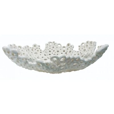 Oly Studio - Meri Bowl White Low Large 21.25diameter x 4h