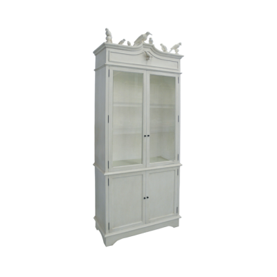 Antiqued White/Gold Detail