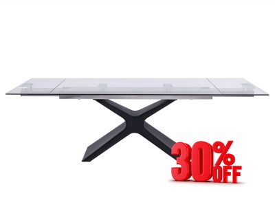 Whiteline - West Extendable Dining Table