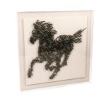 Golf Tee Abstract Horse in Acrylic Wall Art