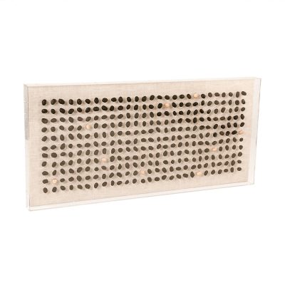 Gold/Black Stone Acrylic Framed Wall Art Large