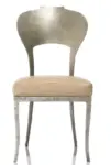 Oly Studio - Beverly Side Chair Silver Muslin (ready for Upholstery)