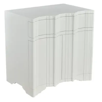 Oly Studio - Jackson Bedside Table Enamel White