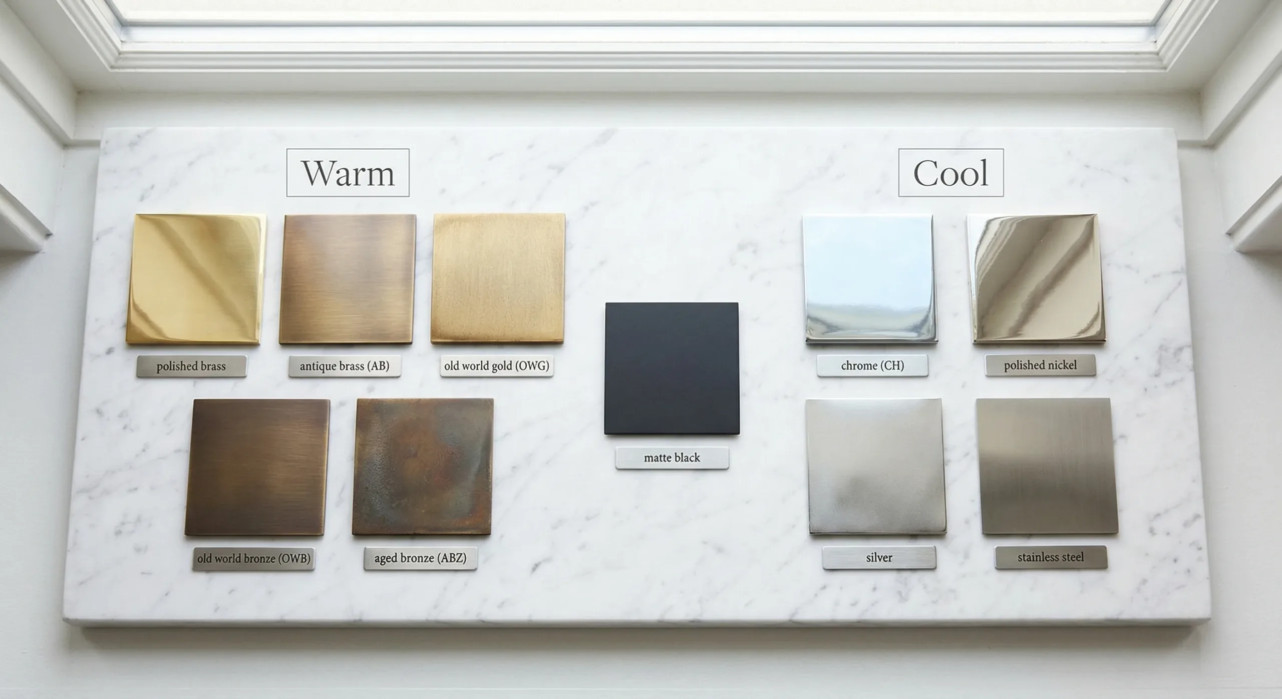 Warm vs cool metal finish guide for coordinating lighting fixtures